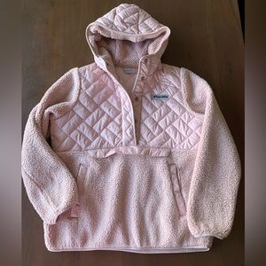 Columbia Sherpa/Fleece Pullover in Blush